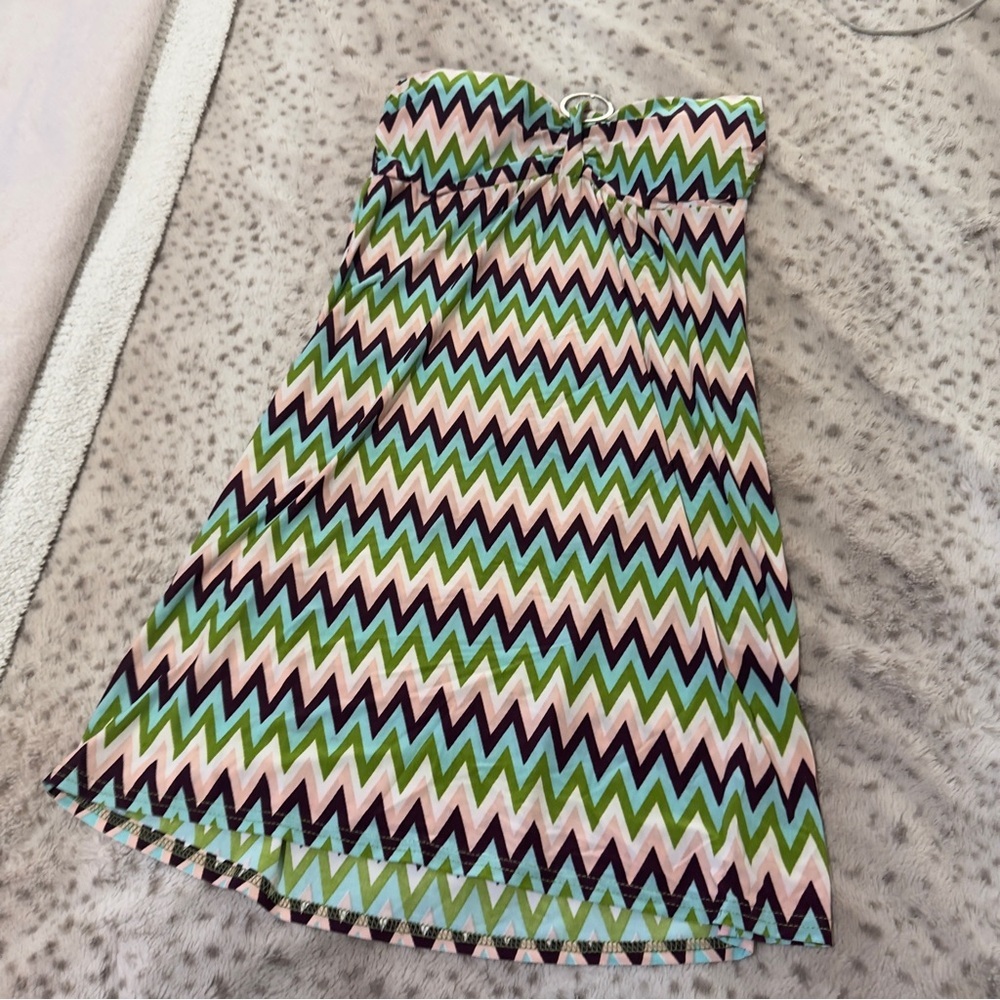 Y2K Pattern Halter Dress - Picture 6 of 10